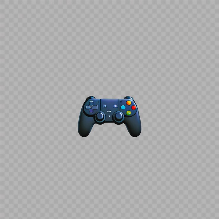 PSD un controlador de juego con el controlador de juegos en el medio