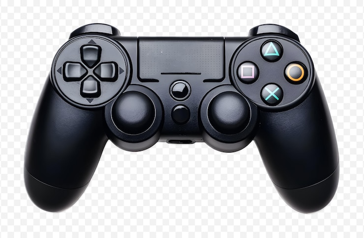 PSD controlador de juego genérico sobre un fondo transparente