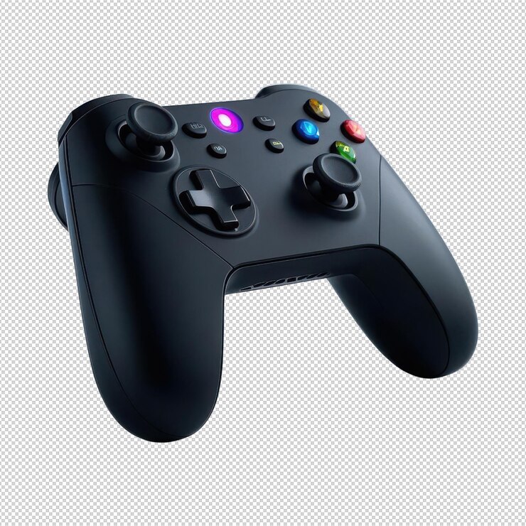 Controlador de juego negro elegante