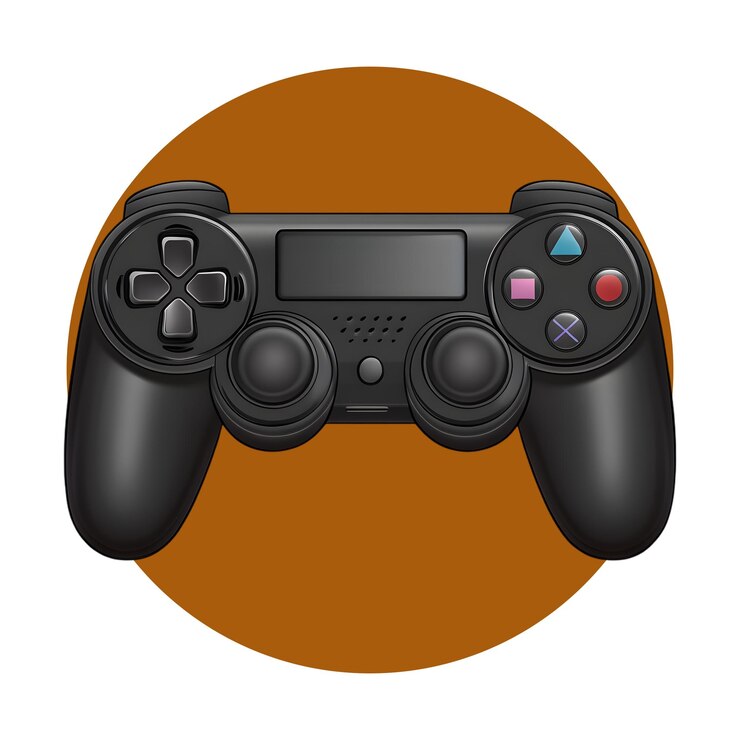 PSD controlador de juegos aislado en fondo transparente controlador png
