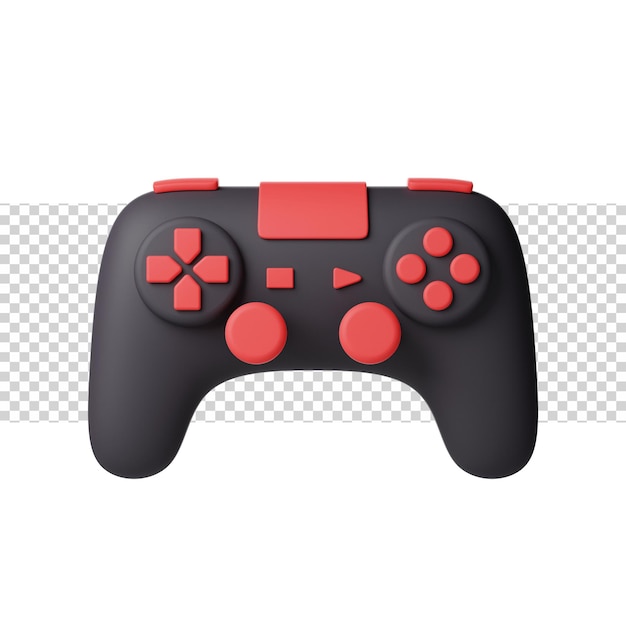 Contrôleur avec icône de rendu 3d couleur froide pour site Web, application ou jeu Contrôleur amusant et simple