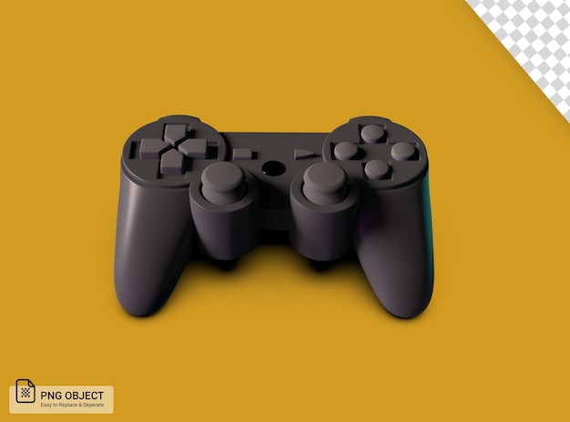 Controller di gioco Joypad Nero Vista frontale 3D