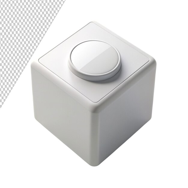 controls on a cube on transparent background