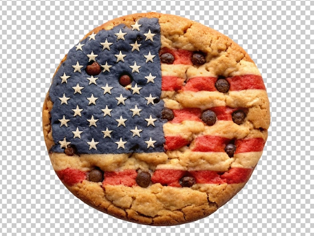 Cookie com bandeira dos estados unidos