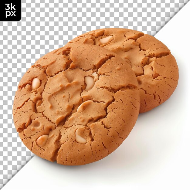 PSD cookie duo aislado en un fondo transparente