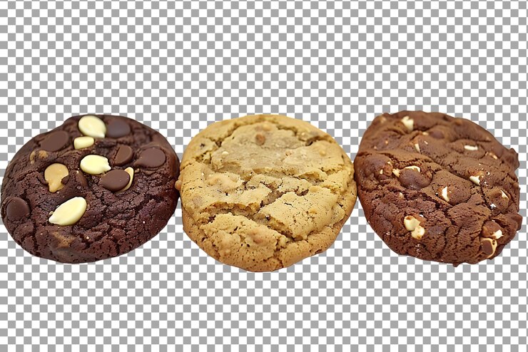 PSD cookie png aislado en un fondo transparente