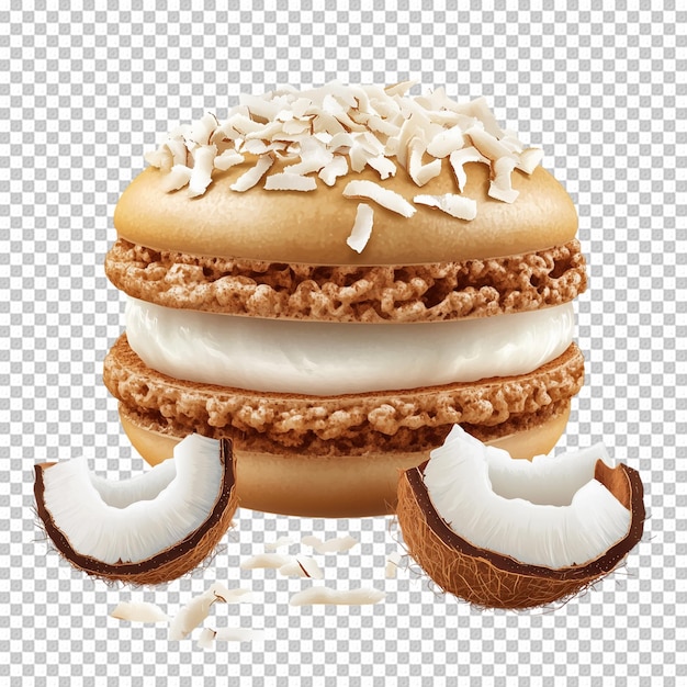 Cookies 3D aislados en un fondo transparente