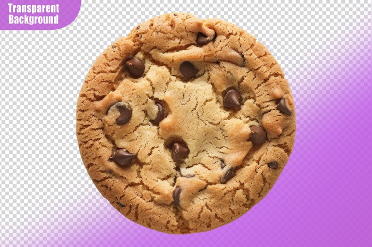 PSD cookies aislados en un fondo transparente