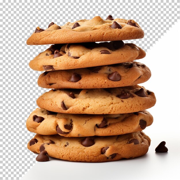 Cookies, die auf durchsichtigem hintergrund isoliert sind