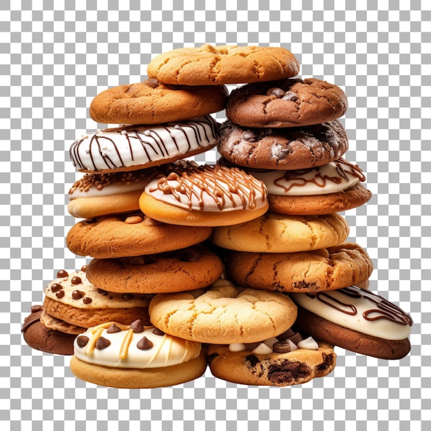 PSD cookies sur fond transparent