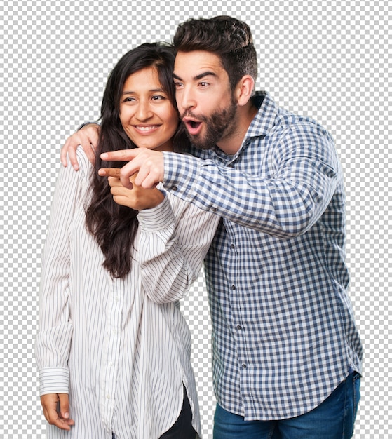 Cool casal se divertindo
