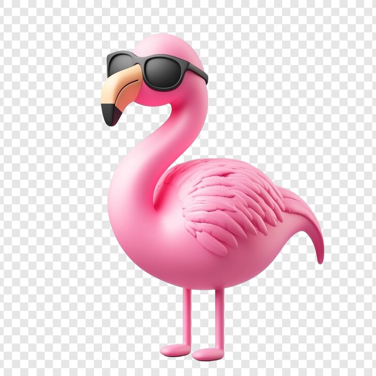 PSD cool flamingo