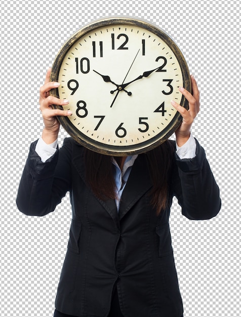 Cool imprenditrice con orologio