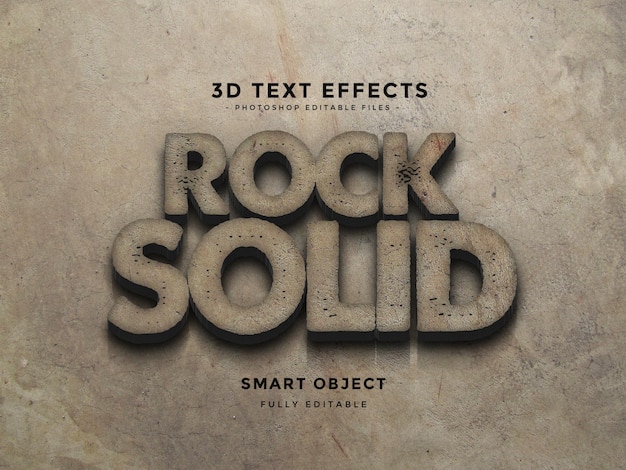 Cool style d'effet de texte 3d modifiable