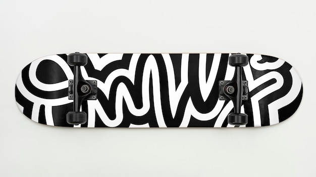 Cooles Grafikdesign für ein Skateboard-Mockup