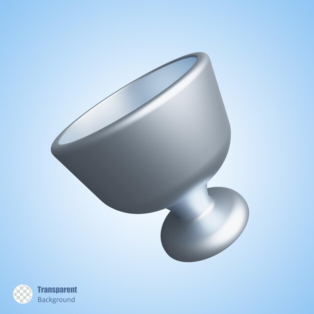 copa de hierro en diseño de renderizado 3d