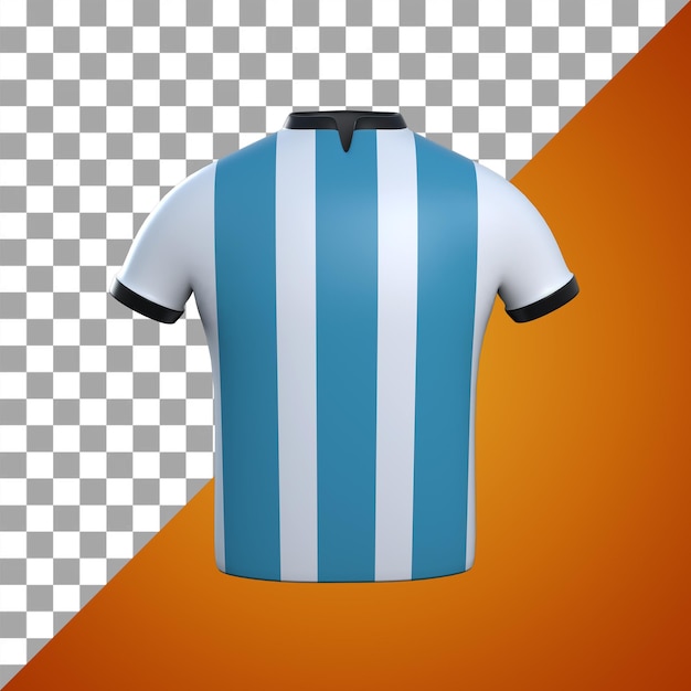 PSD copa mundial de fútbol argentina camiseta icono 3d