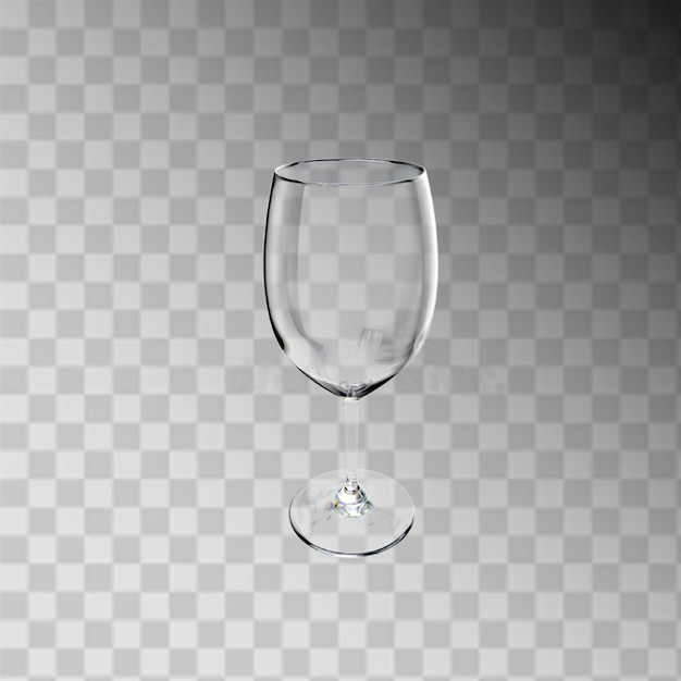 Copa de vino vacía