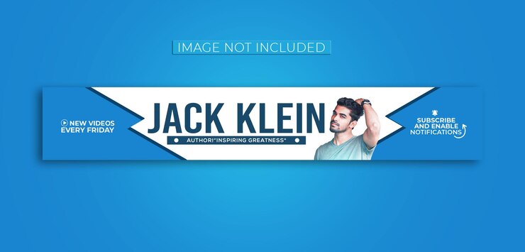 PSD copertina banner professionale per youtube psd