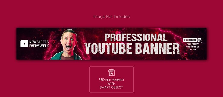 PSD copertina banner youtube professionale copertina linkedin design modello psd per social media