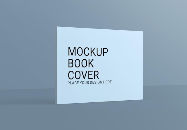 Copertina del libro mockup con sfondo grigio