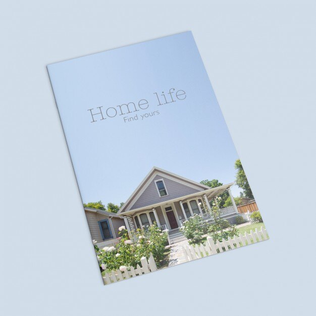 PSD copertina di una rivista mock up