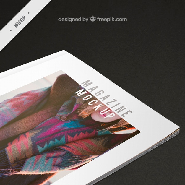 PSD copertina di una rivista mockup della moda