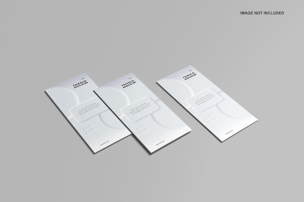 Copertina mockup a tre ante e backcover