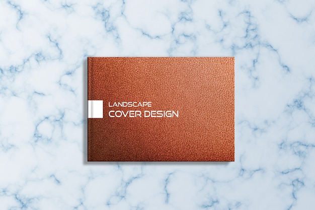 Copertina orizzontale Mock-up formato A4