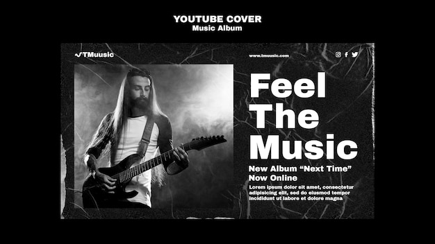 Copertina youtube del nuovo album musicale