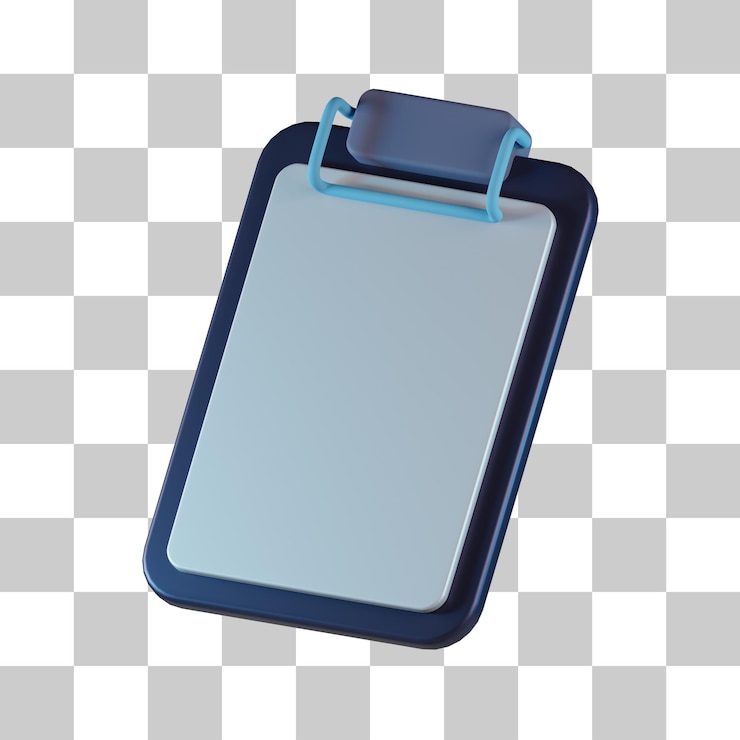 PSD copiar portapapeles icono 3d