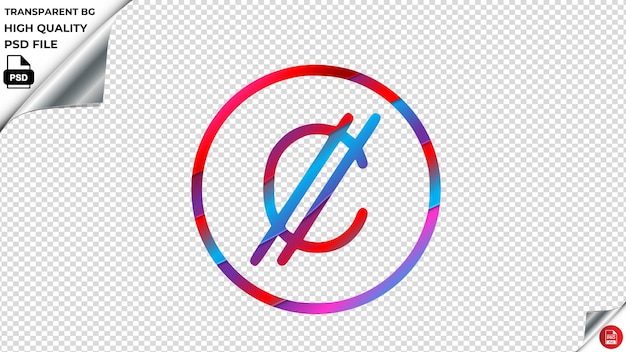 PSD la copie de novembre icône vectorielle rouge bleu violet ruban psd transparent