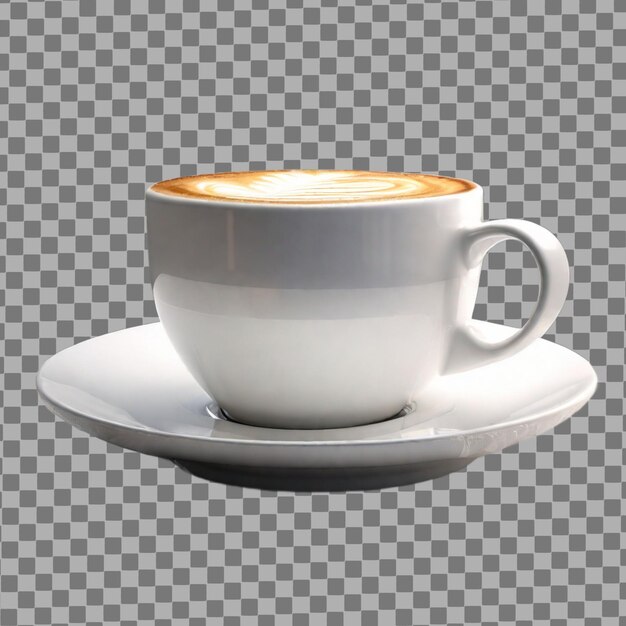 Copo de café cappuccino isolado com psd