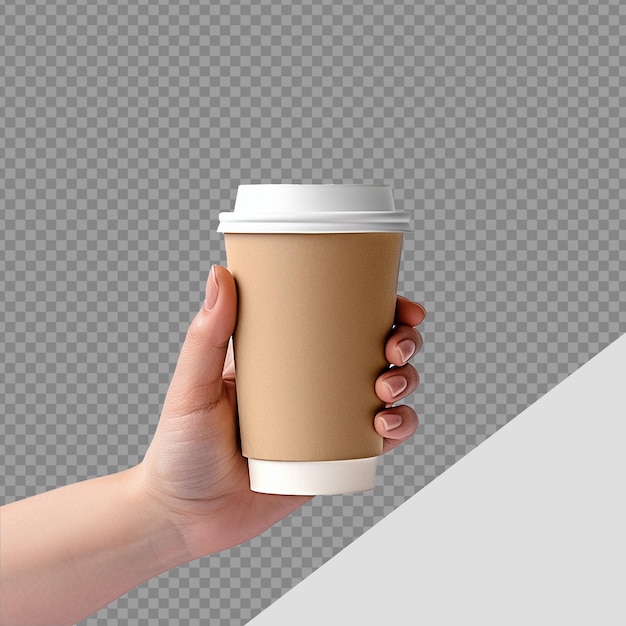 PSD copo de café de papel para maquete png isolado em fundo transparente