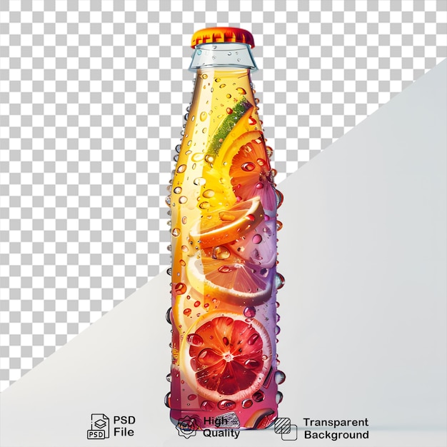 Copo de suco fresco isolado em fundo transparente inclui arquivo png