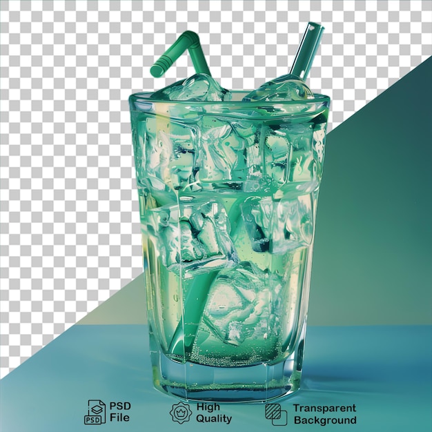 PSD copo de suco fresco isolado em fundo transparente inclui arquivo png