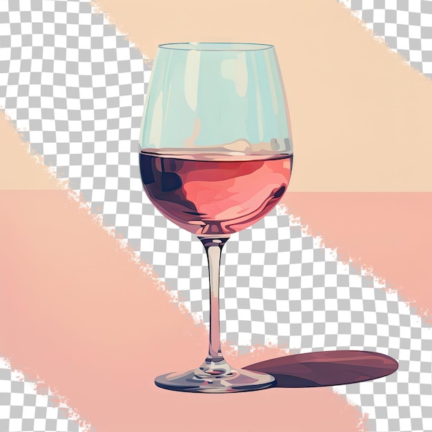 PSD copo de vinho com fundo transparente