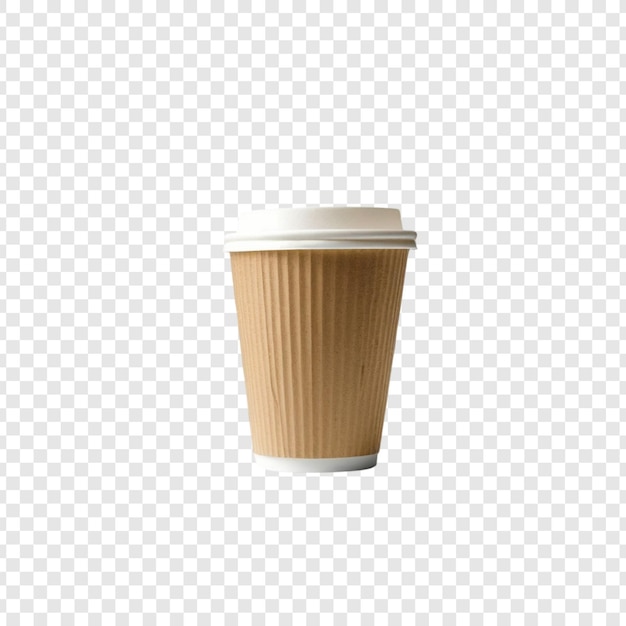 Coppa da caffè di carta con coperchio bianco contenitore di bevande usa e getta