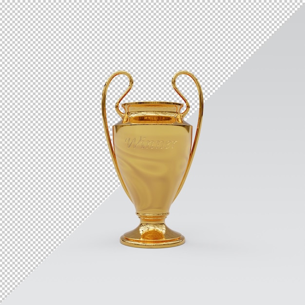 coppa del trofeo d'oro isolata