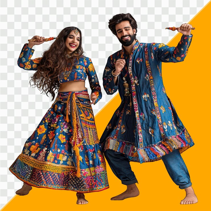 Coppia di danza Dandiya