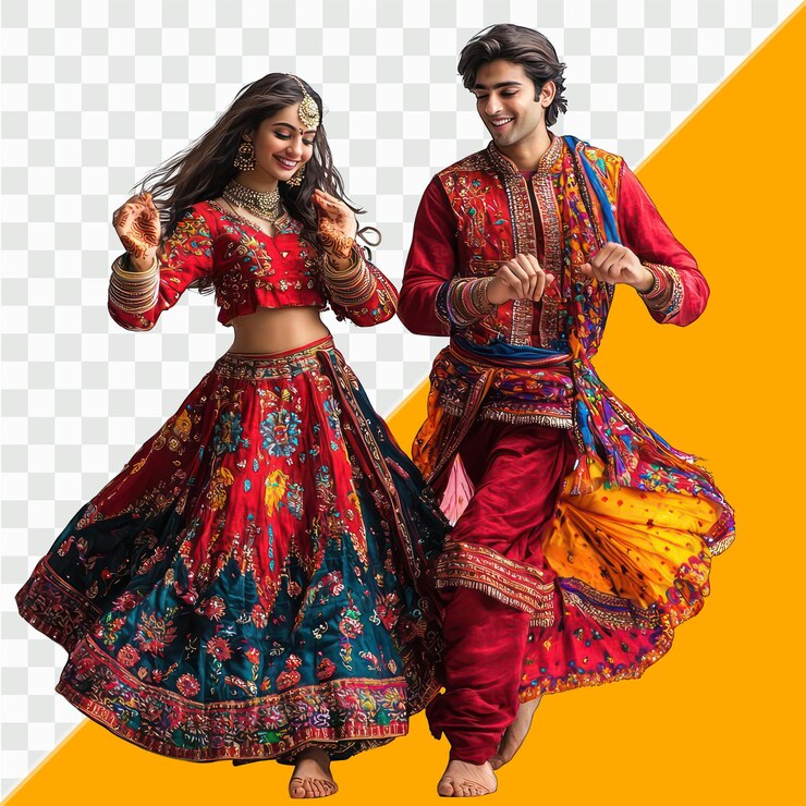 Coppia di danza Dandiya