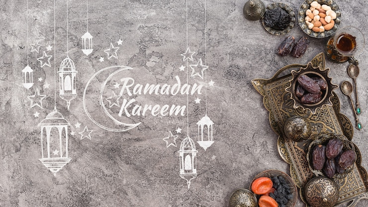 PSD copyspace mockup con il concetto di ramadan