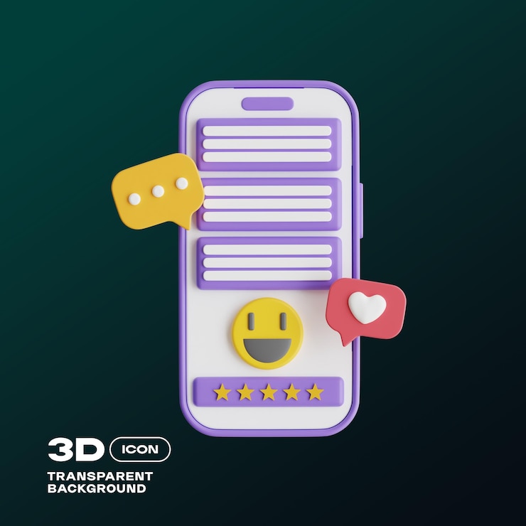 PSD copywriting 3d icon png template