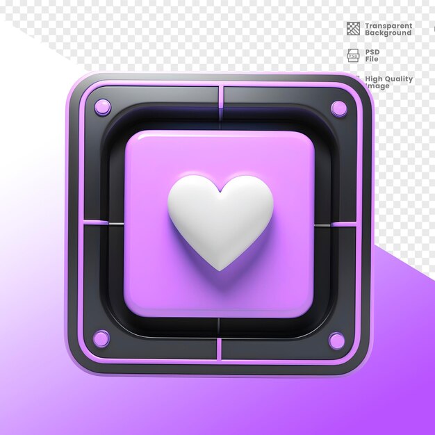 CORACAO 3D ELEMENTO PARA COMPOSICAO 3D Elemento del corazón para la composición