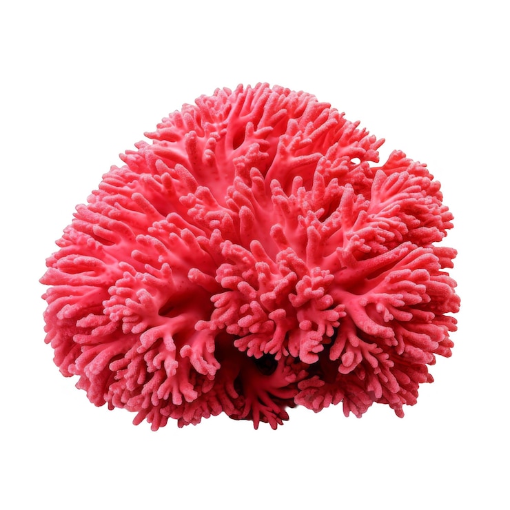 PSD le corail rose isolé sur un fond transparent
