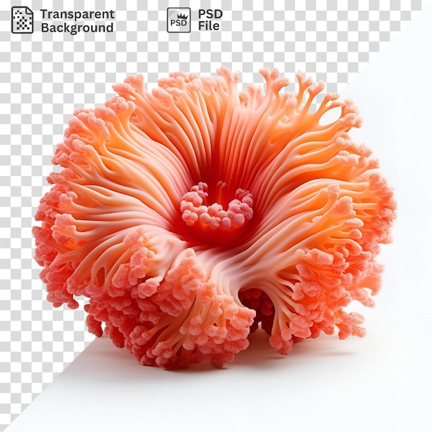 PSD coral bonito em um fundo transparente