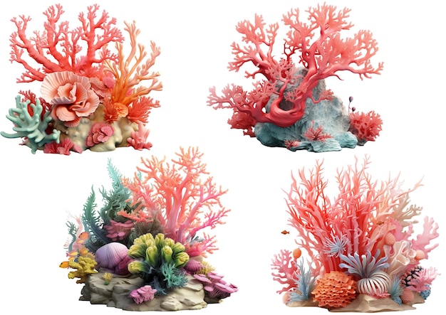 PSD coral png