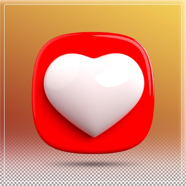 Corazón 3D 3D Como amor 3D