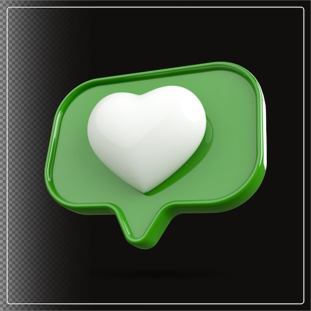Corazón 3D 3D Como amor 3D