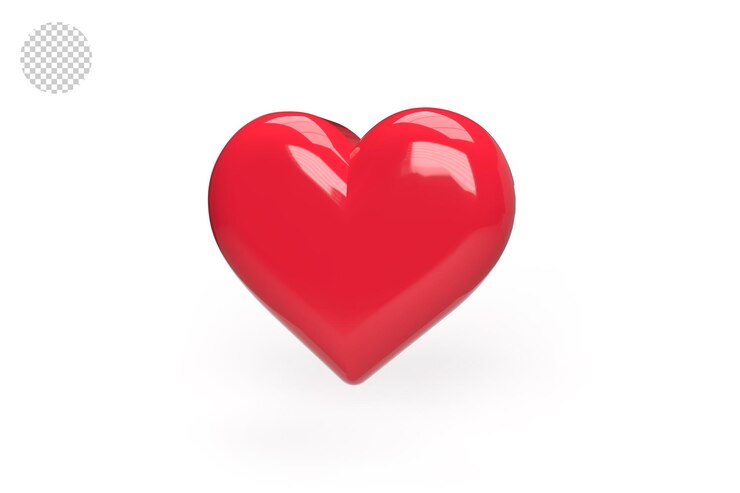 PSD corazon amor 3d